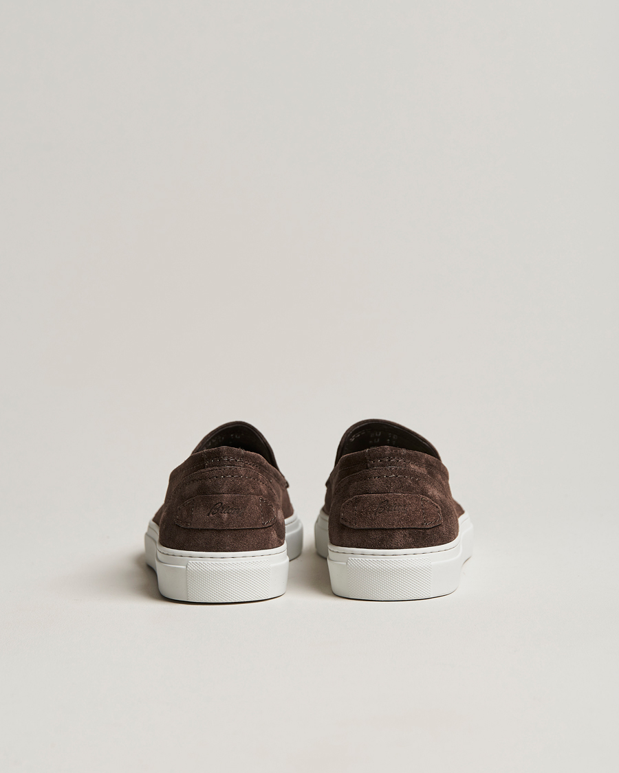 Herren | Brioni Casetta Suede Loafers Dark Brown | Brioni | Casetta Suede Loafers Dark Brown