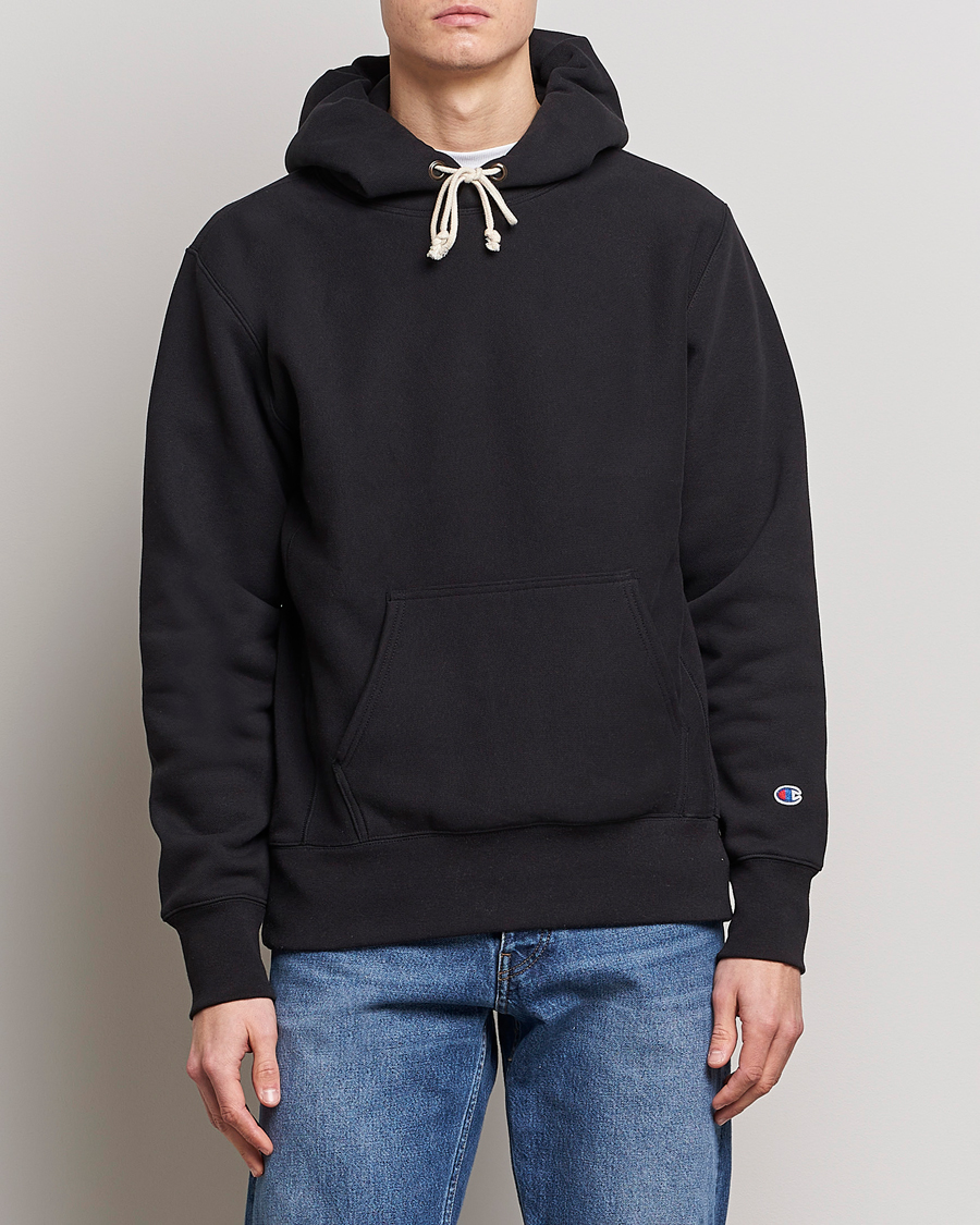 Herren | Pullover | Champion | Reverse Weave Soft Fleece Hood Black