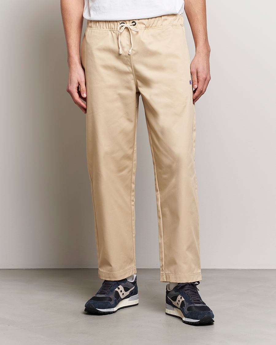 Herren |  | Champion | Straight Fit Twill Drawstring Pants Irish Cream
