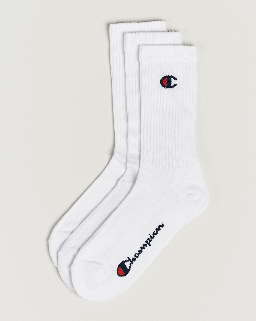 Herren | Unterwäsche | Champion | 3-Pack Crew Socks White