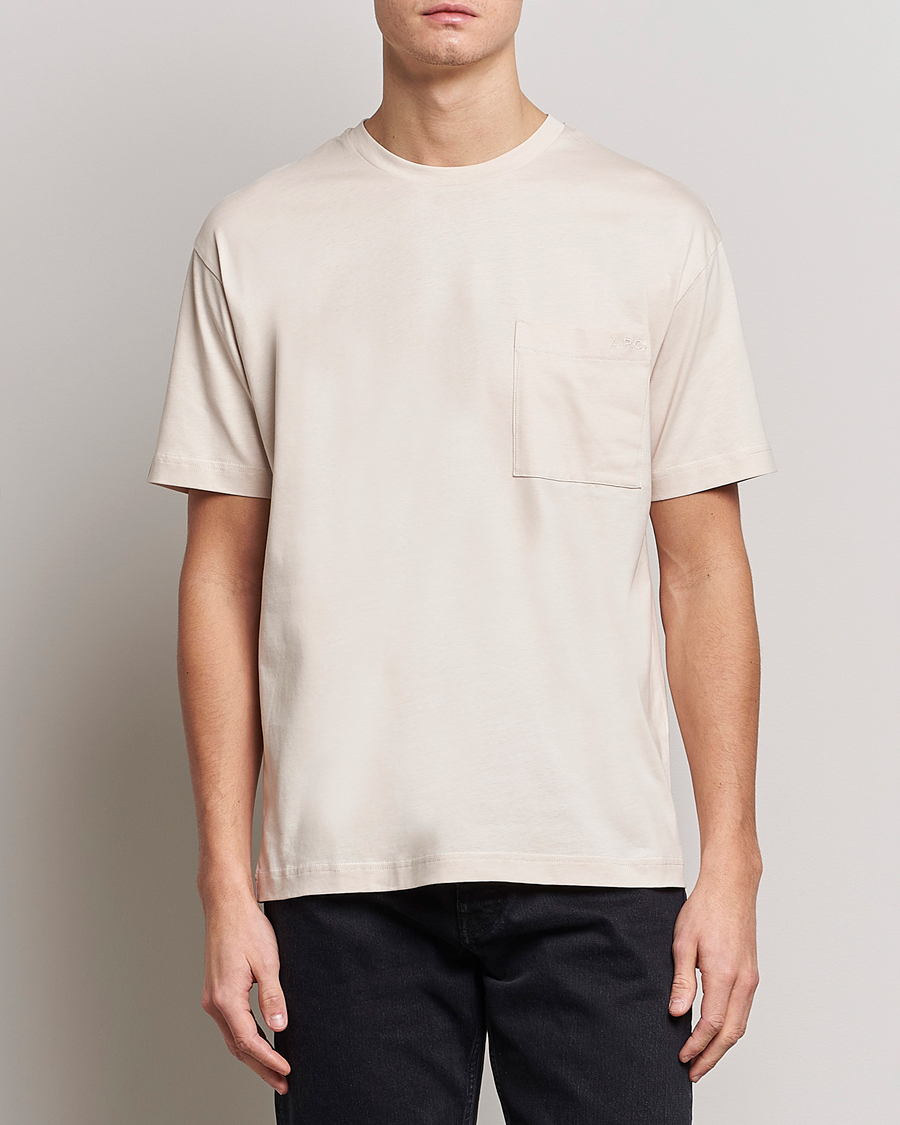 Herren |  | A.P.C. | Short Sleeve Pocket T-Shirt Ecru