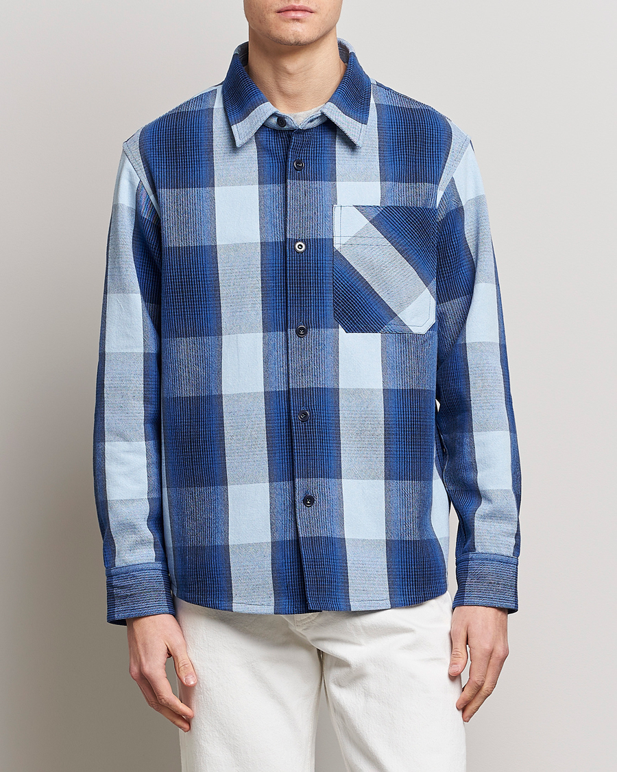 Herren | Frühlingsjacken | A.P.C. | Basile Shirt Jacket Blue Plaid