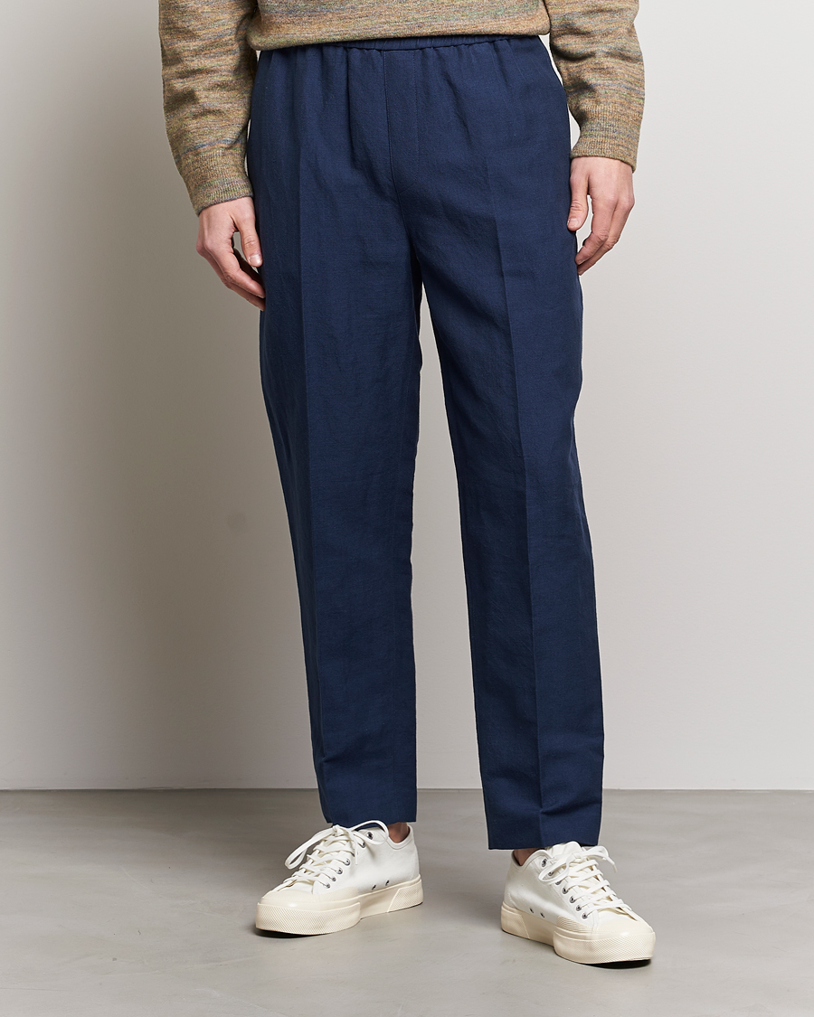 Herren | Hosen | A.P.C. | Linen Trousers Navy