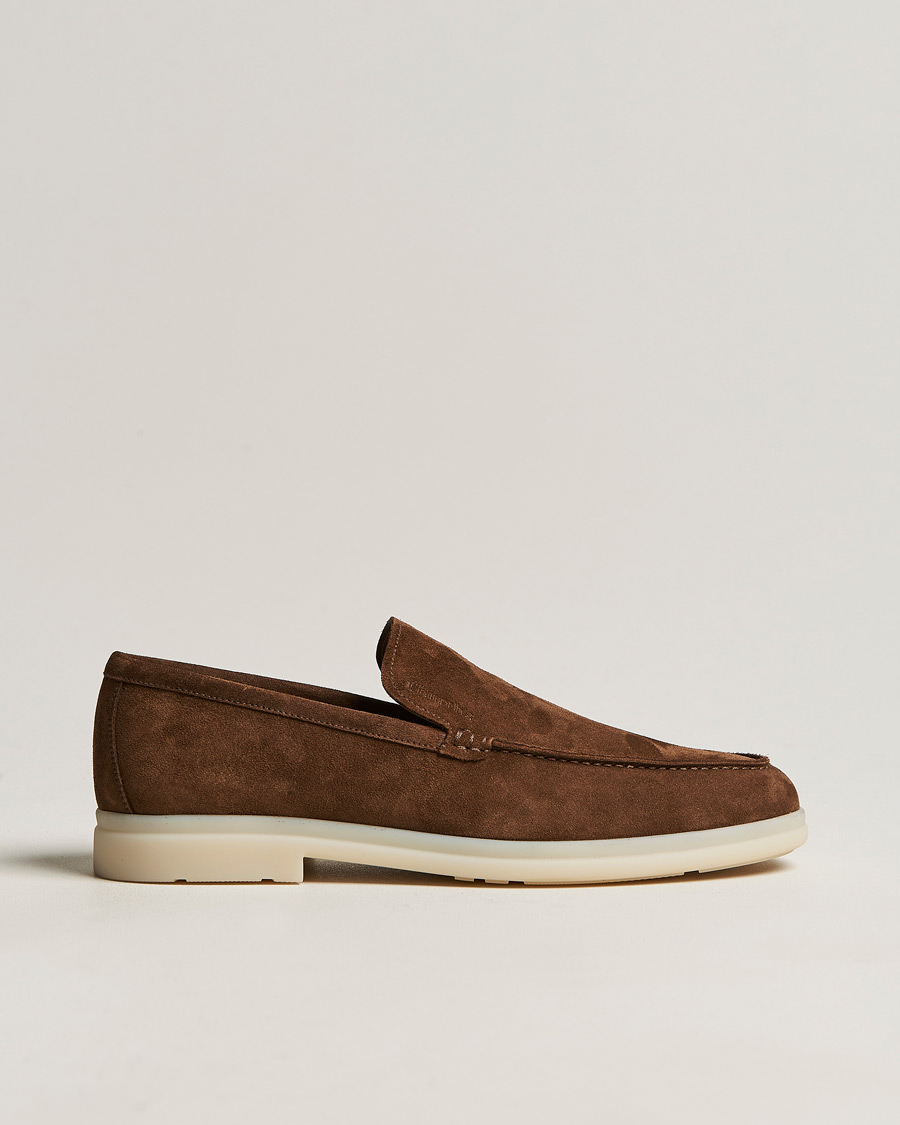 Herren | Church's Greenfield Soft Suede Loafer Burnt Brown | Church's | Greenfield Soft Suede Loafer Burnt Brown