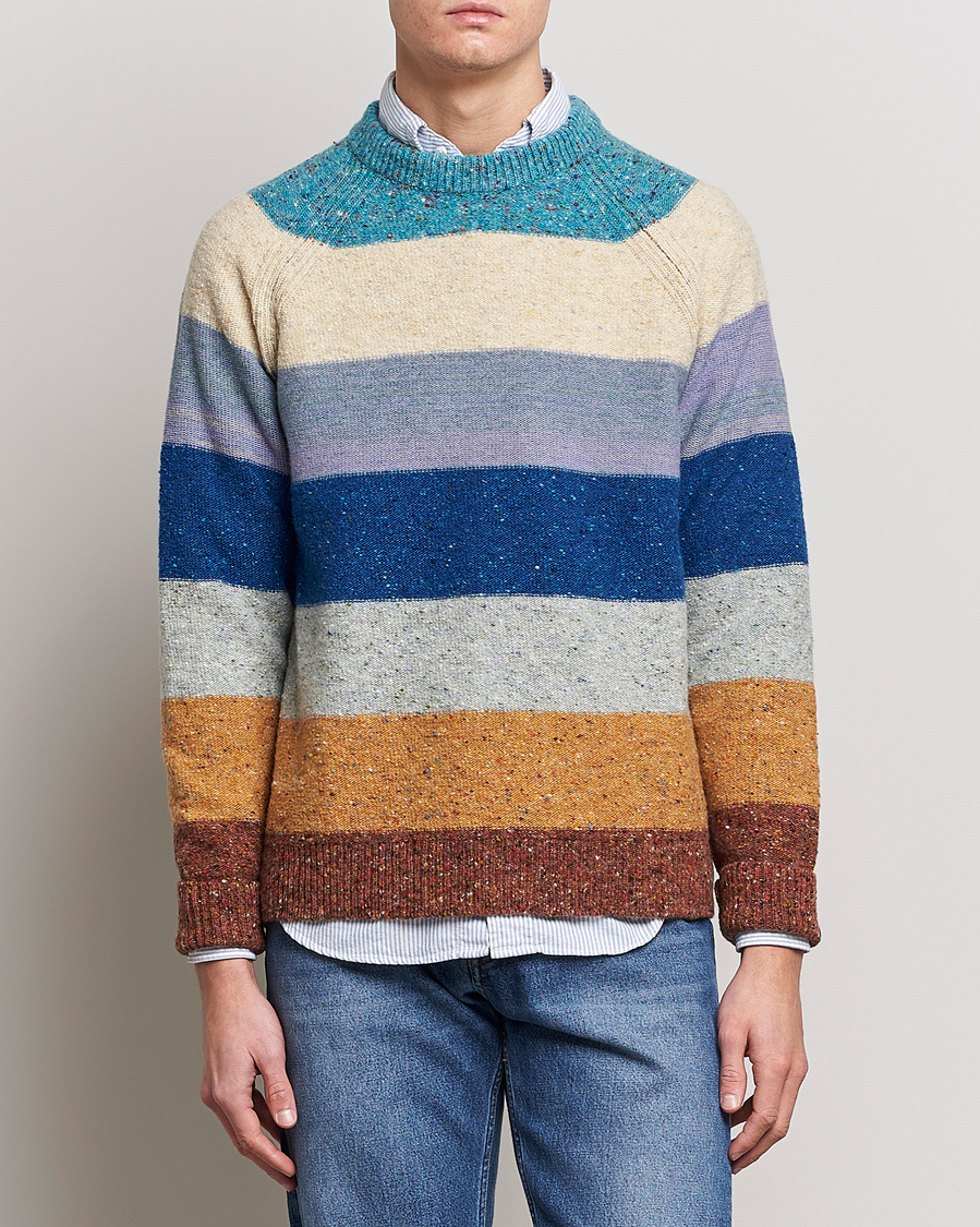 Herren |  | Paul Smith | Heavy Knitted Stripe Sweater Blue