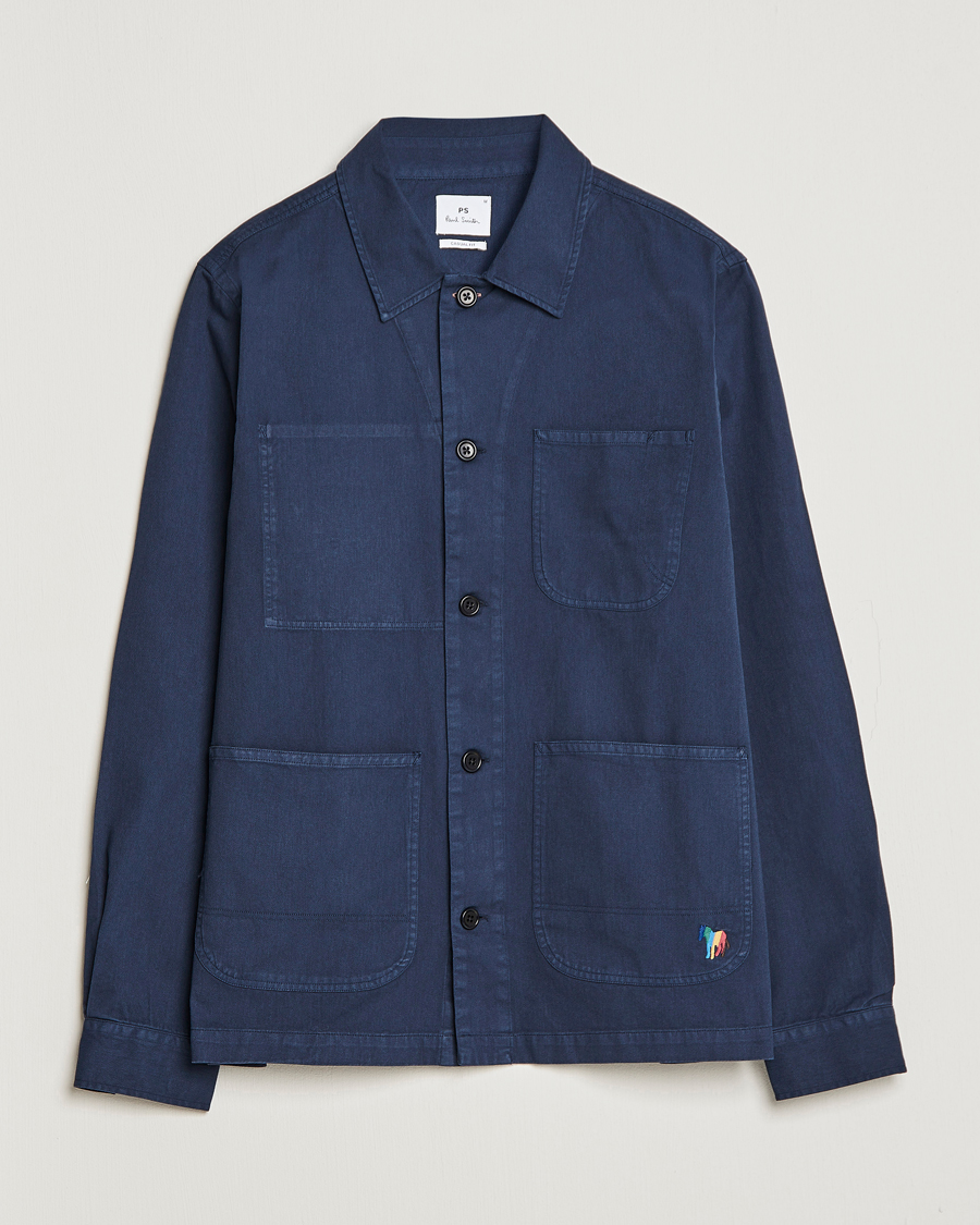 Herren | Hemden | PS Paul Smith | Cotton Zebra Overshirt Navy