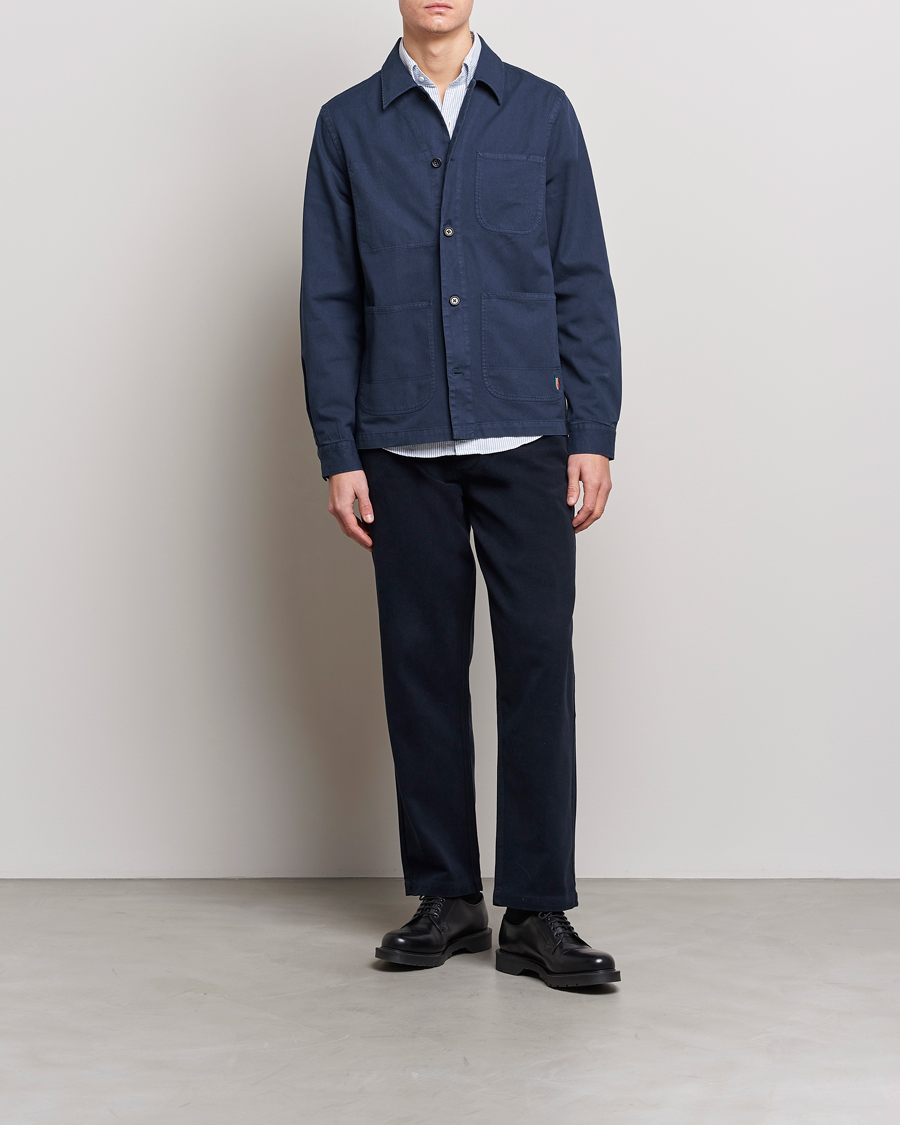 Herren | Hemden | PS Paul Smith | Cotton Zebra Overshirt Navy