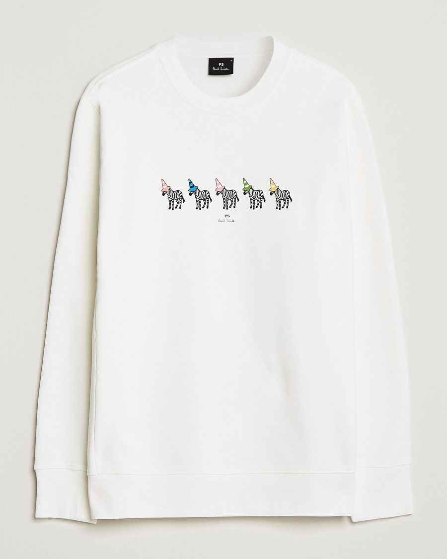 Herren | Pullover | PS Paul Smith | Zebra Organic Cotton Sweatshirt Ecru
