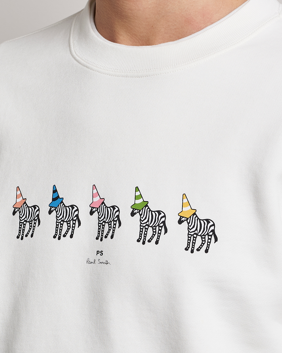 Herren | Pullover | PS Paul Smith | Zebra Organic Cotton Sweatshirt Ecru