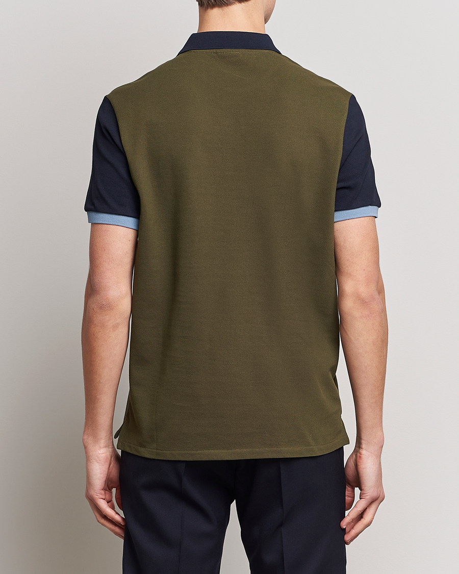 Herren | Poloshirt | PS Paul Smith | Organic Cotton Pique Green/Navy