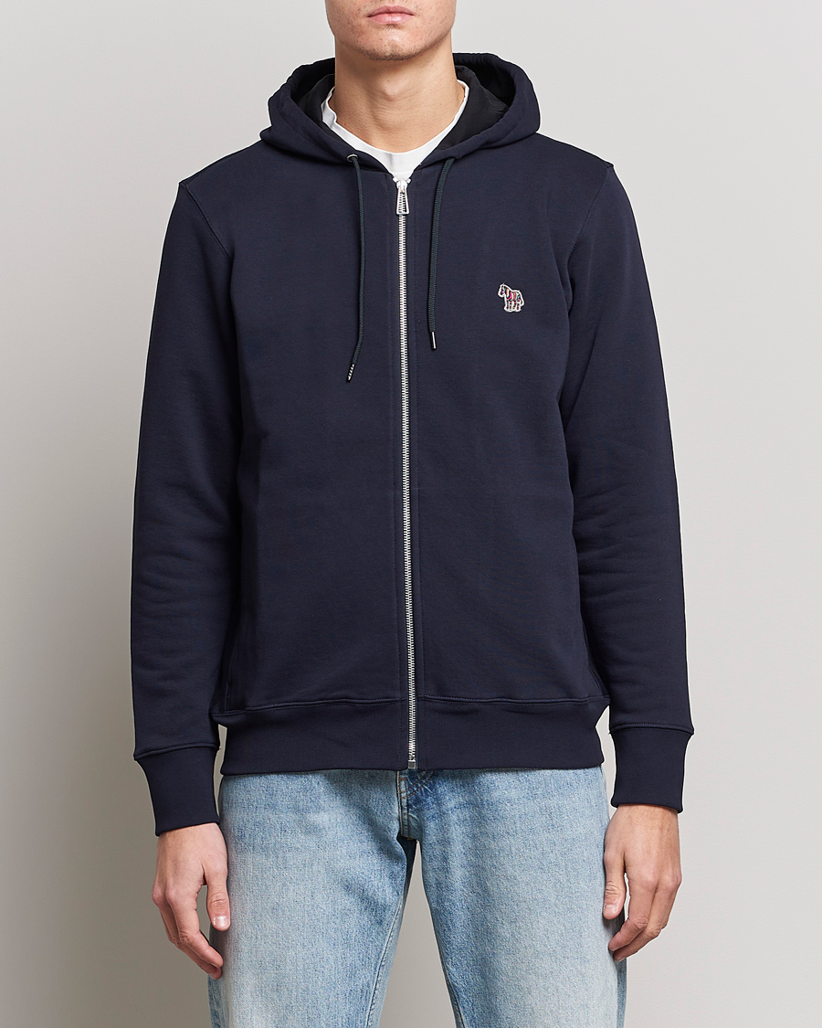Herren |  | PS Paul Smith | Zebra Organic Cotton Full Zip Sweater Navy