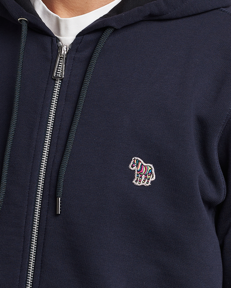Herren | Pullover | PS Paul Smith | Zebra Organic Cotton Full Zip Sweater Navy