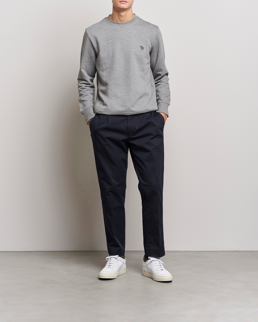 Herren | Graue Sweatshirts | PS Paul Smith | Zebra Organic Cotton Sweatshirt Grey