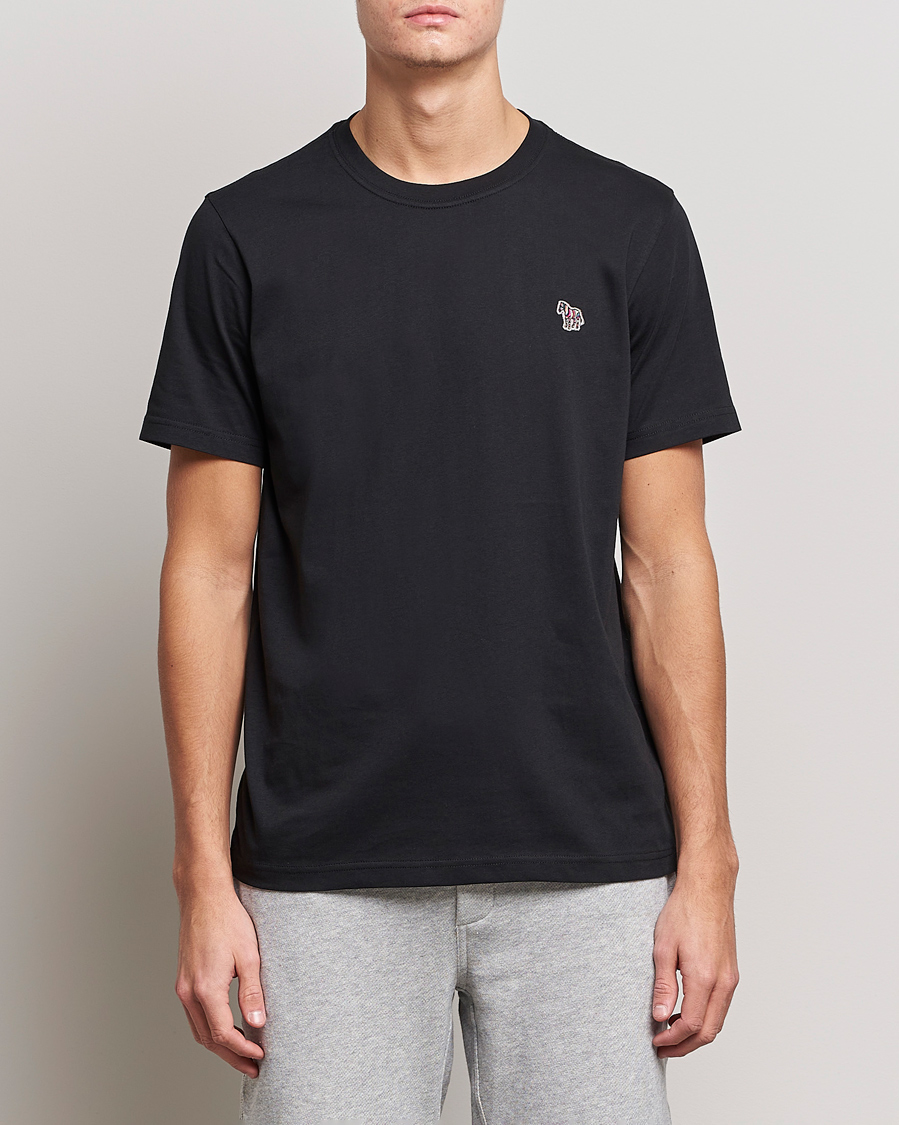 Herren | Schwartze t-shirts | PS Paul Smith | Organic Cotton Zebra T-Shirt Black