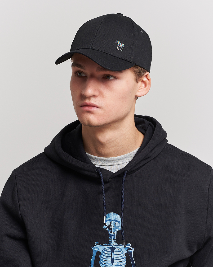 Men | Caps | PS Paul Smith | Baseball Zebra Cap Black