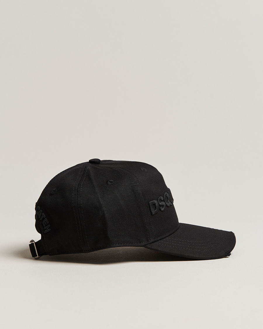 Herren | Hüte & Mützen | Dsquared2 | Lettering Logo Baseball Cap Black/Black