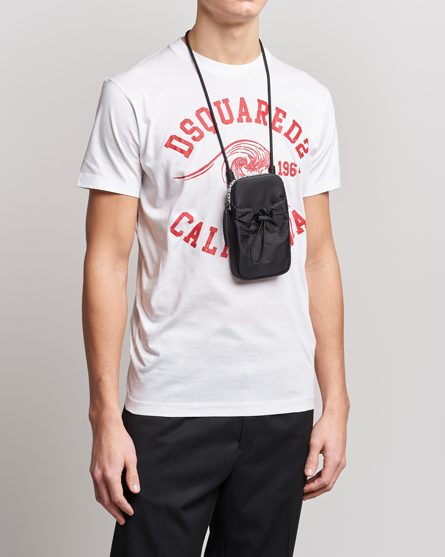 Herren |  | Dsquared2 | Ripstop Phone Neck Pouch Black