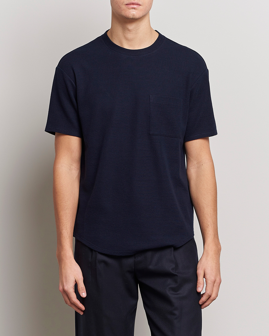 Herren | Giorgio Armani | Giorgio Armani | Cotton/Cashmere T-Shirt Navy