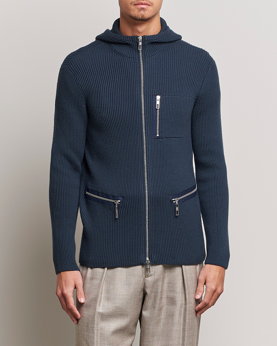 Herren | Full-zip | Giorgio Armani | Cardigan Zip Jacket Navy