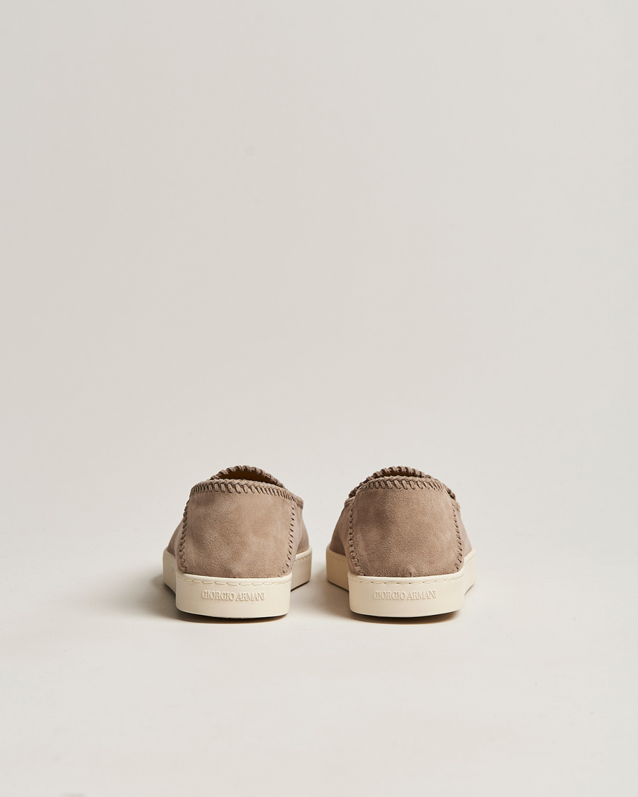 Herren | Giorgio Armani Soft Suede Loafers Sand | Giorgio Armani | Soft Suede Loafers Sand