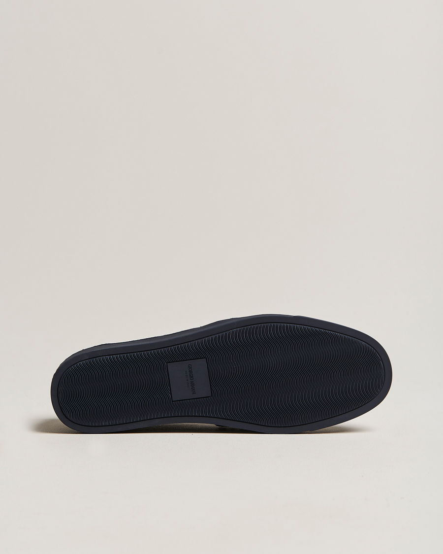 Herren | Giorgio Armani Suede Intrecci Loafers Navy | Giorgio Armani | Suede Intrecci Loafers Navy