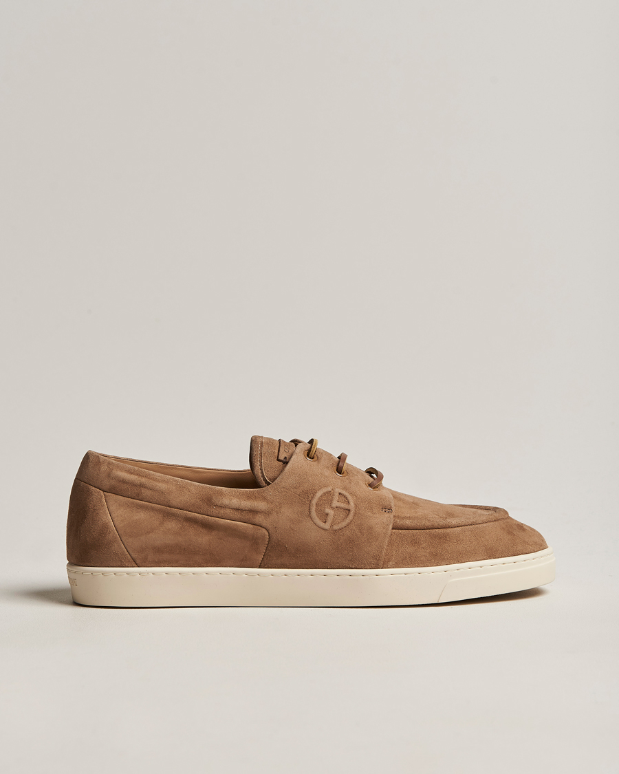 Herren | Giorgio Armani Suede Casual Shoe Brown | Giorgio Armani | Suede Casual Shoe Brown