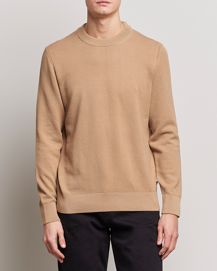 Herren |  | BOSS BLACK | Ecaio Knitted Sweater Medium Beige