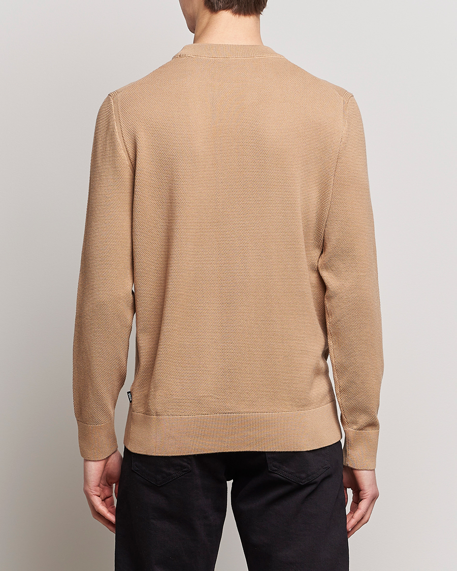 Herren | Pullover | BOSS BLACK | Ecaio Knitted Sweater Medium Beige