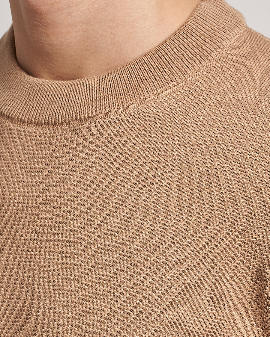 Herren | Pullover | BOSS BLACK | Ecaio Knitted Sweater Medium Beige