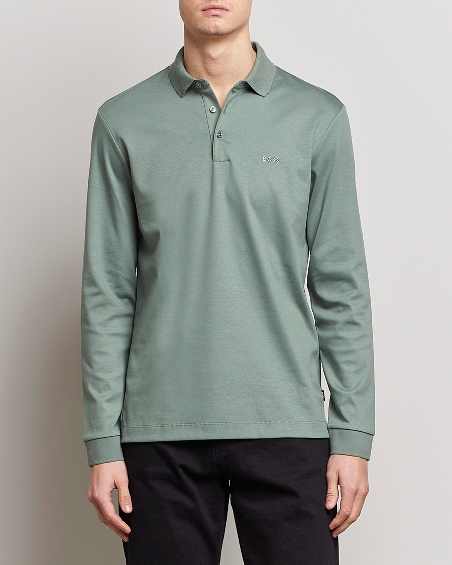 Herren |  | BOSS BLACK | Pado Knitted Polo Shirt Open Green