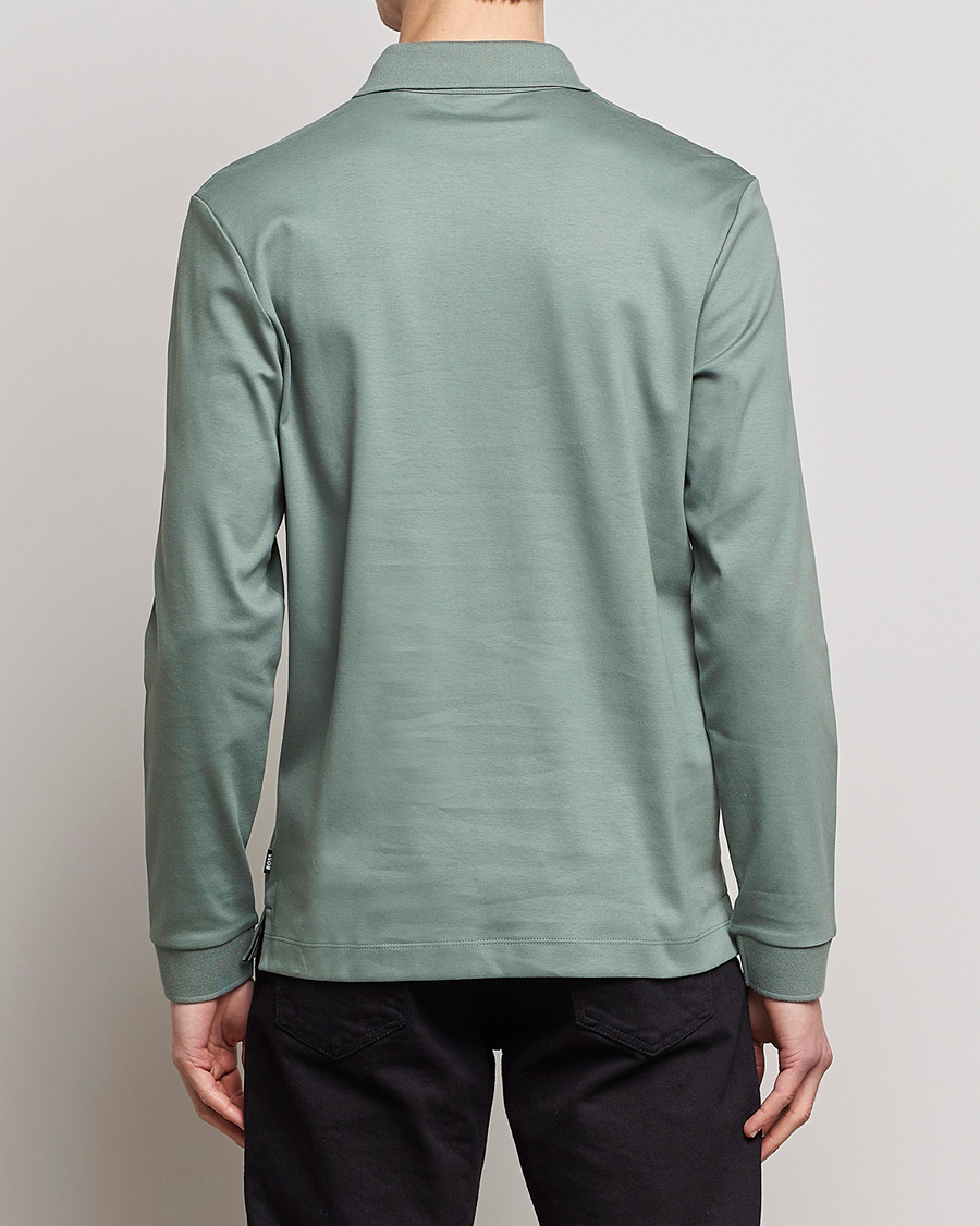Herren | Pullover | BOSS BLACK | Pado Knitted Polo Shirt Open Green