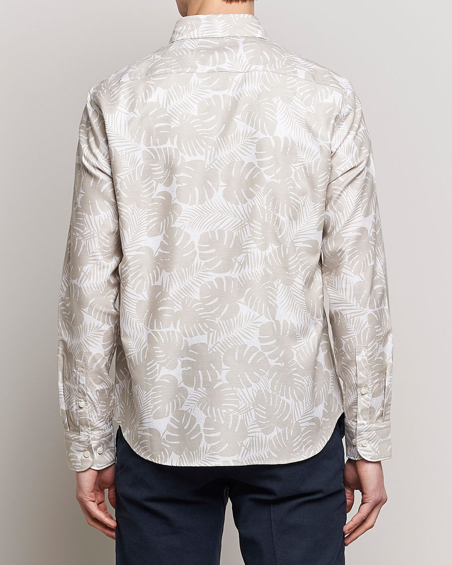 Herren | Hemden | BOSS BLACK | Hal Cotton/Linen Flower Shirt Light Beige