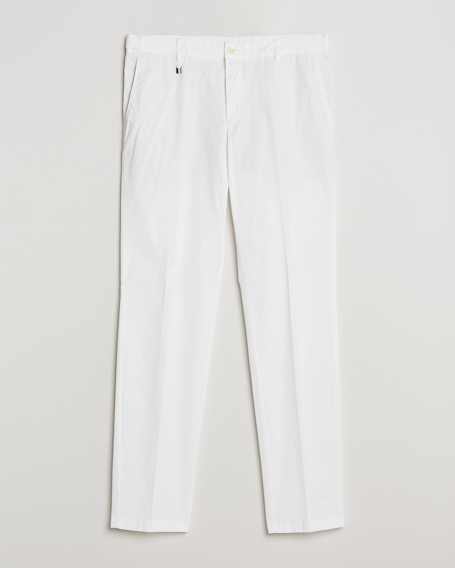 Herren | Hosen | BOSS BLACK | Genius Cotton Trousers White