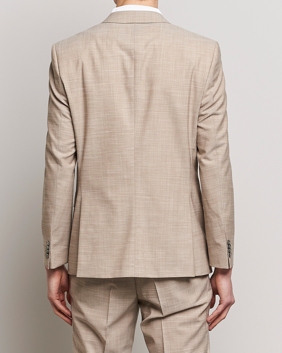 Herren | Sakkos | BOSS BLACK | Huge Wool/Cotton Blazer Light Beige