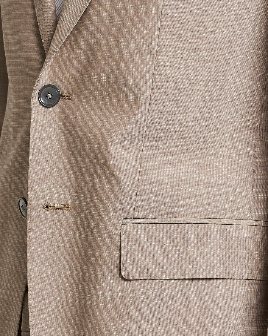 Herren | Sakkos | BOSS BLACK | Huge Wool/Cotton Blazer Light Beige