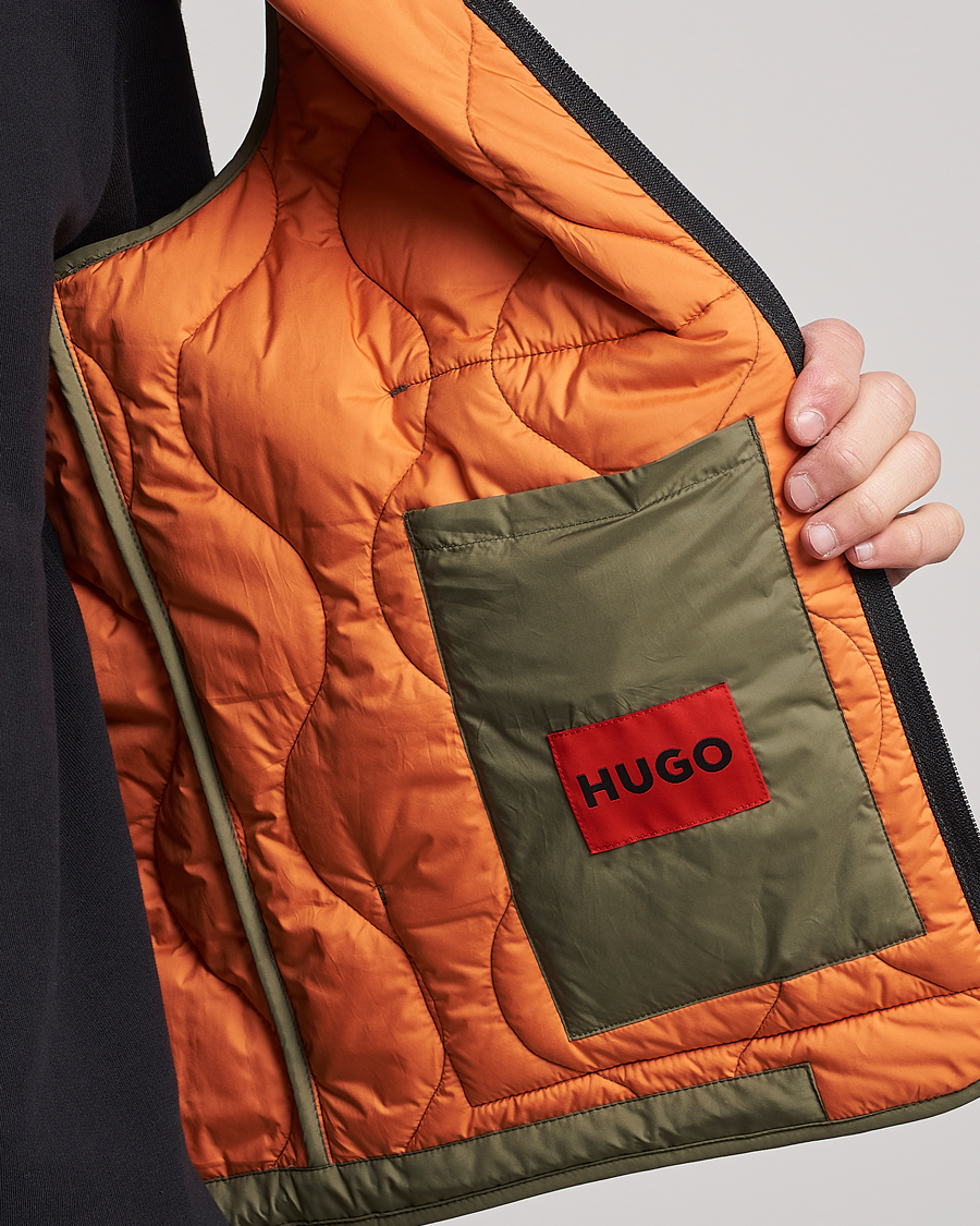 Herren | Westen | HUGO | Bethano Onion Quilt Vest Open Green