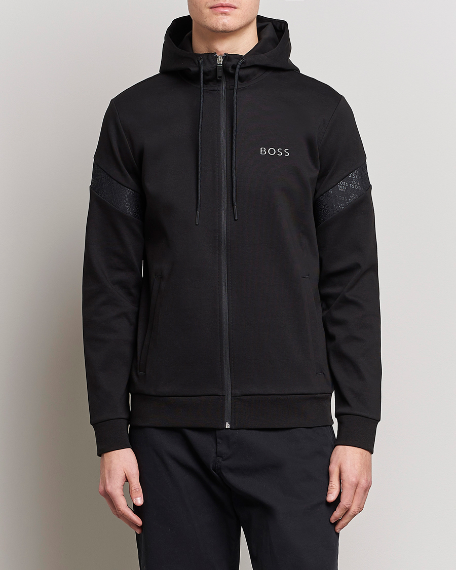 Herren |  | BOSS GREEN | Saggy Mirror Full-Zip Hoodie Black