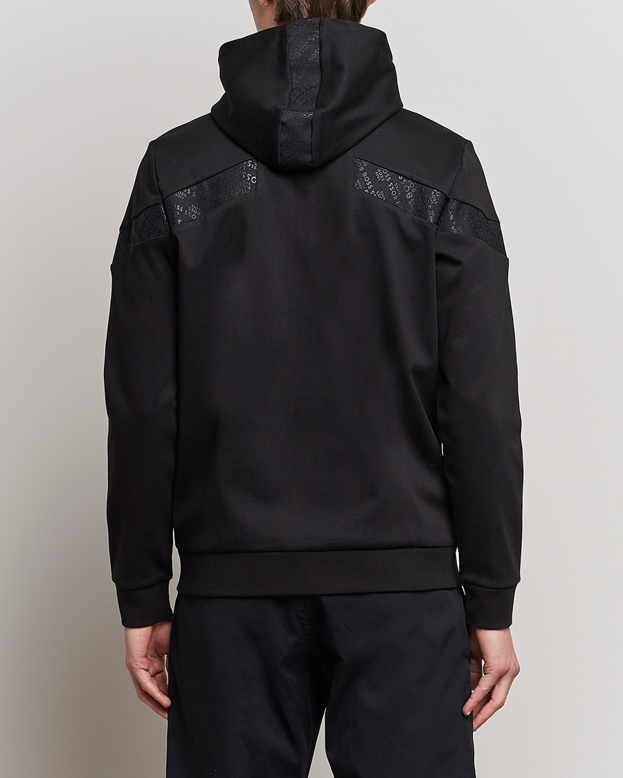 Herren | Pullover | BOSS GREEN | Saggy Mirror Full-Zip Hoodie Black