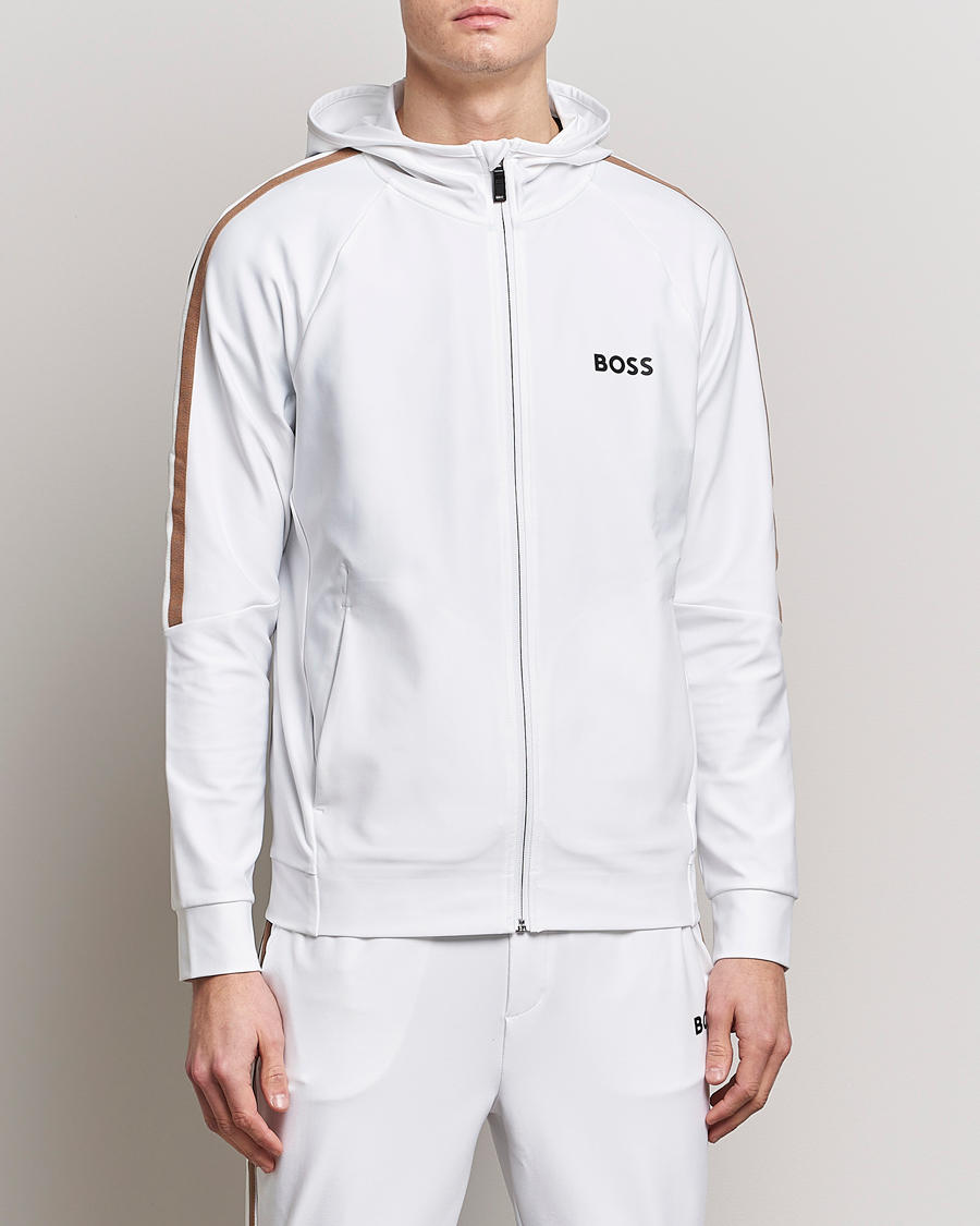 Herren |  | BOSS GREEN | Sicon Performance Full-Zip Hoodie White