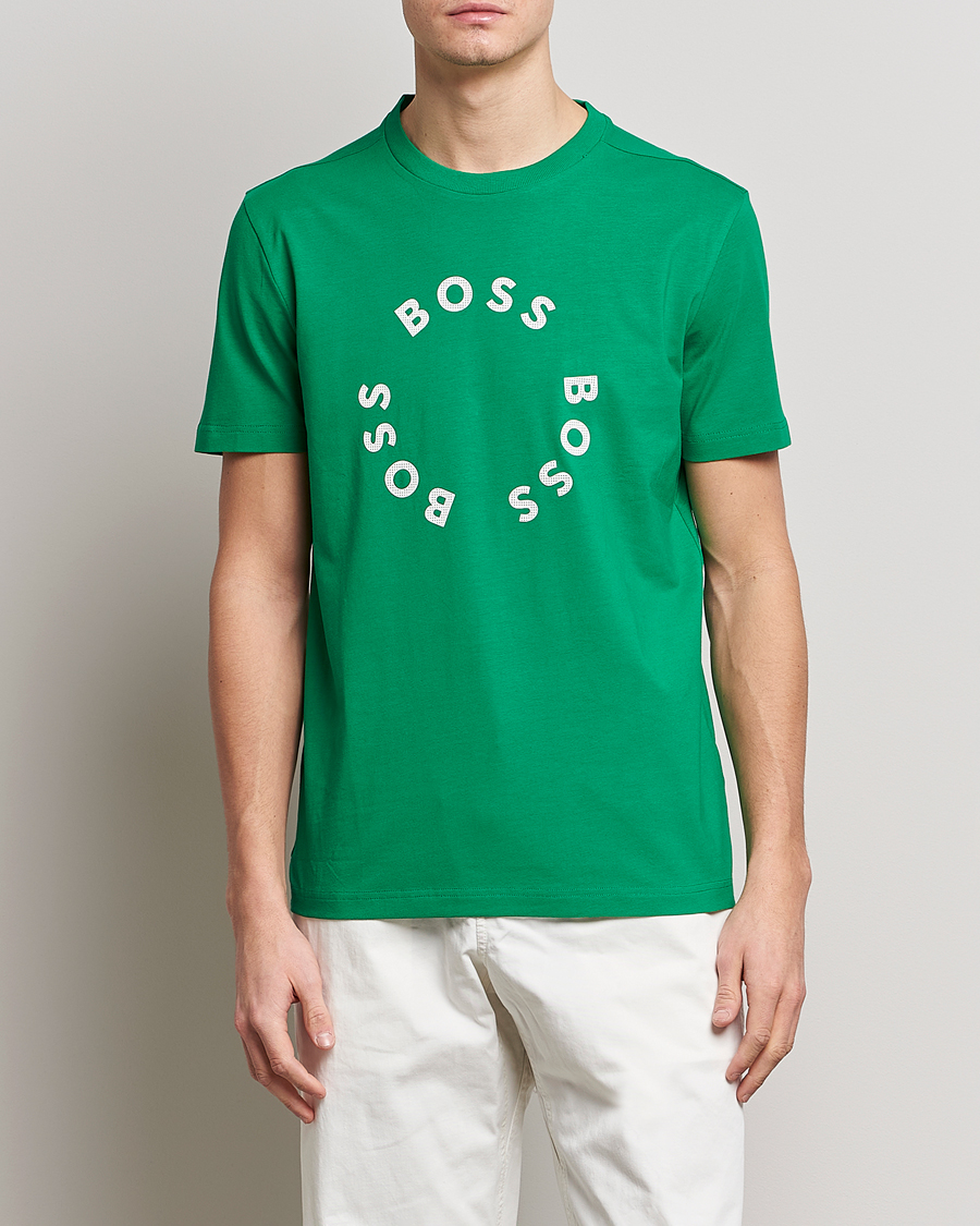Herren |  | BOSS GREEN | Circle Logo Crew Neck T-Shirt Open Green