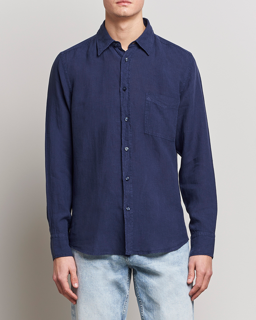 Herren |  | BOSS ORANGE | Relegant Linen Shirt Navy