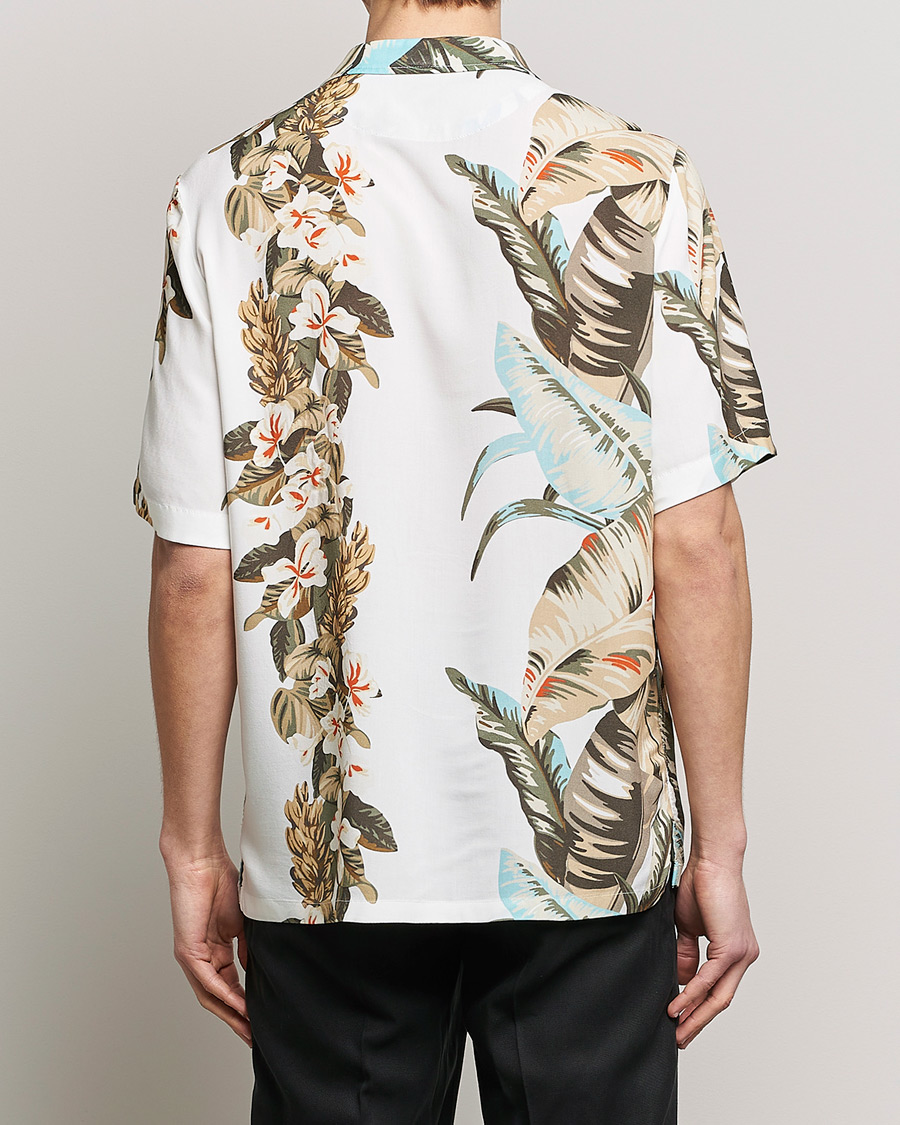 Herren | Hemden | BOSS ORANGE | Rayer Resort Collar Printed Short Sleeve Shirt Whi