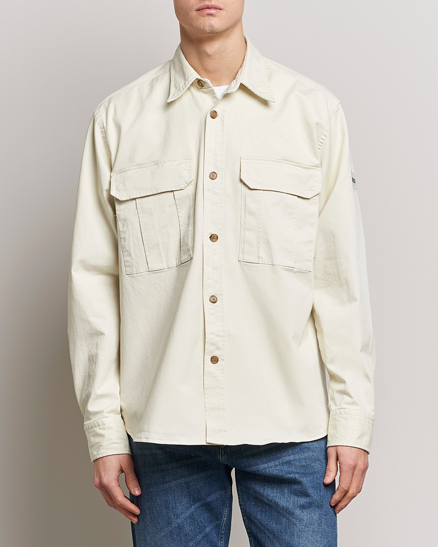 Herren | Overshirts | BOSS ORANGE | Lisel Pocket Overshirt Light Beige