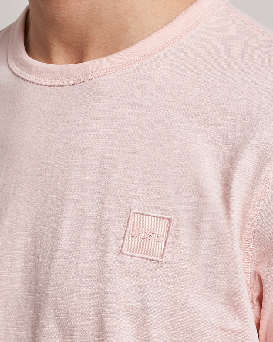 Herren | T-Shirts | BOSS ORANGE | Tegood Slub Crew Neck T-Shirt Open Pink