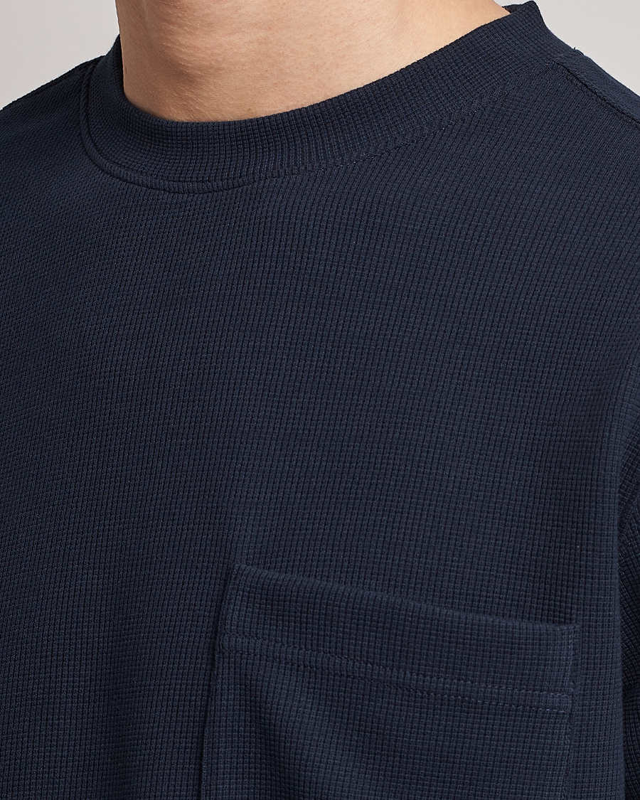 Herren | T-Shirts | BOSS ORANGE | Tempesto Knitted Crew Neck T-Shirt Dark Blue