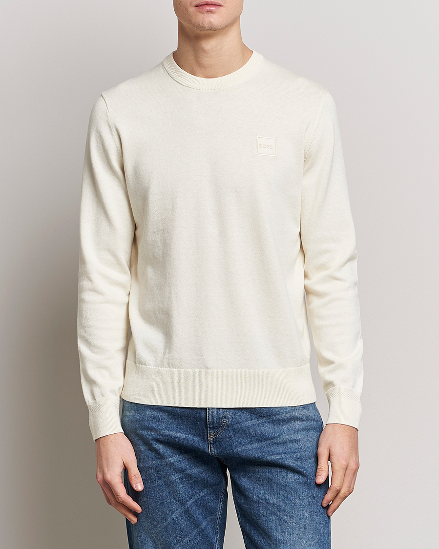 Herren | Pullover | BOSS ORANGE | Kanovano Knitted Sweater Light Beige