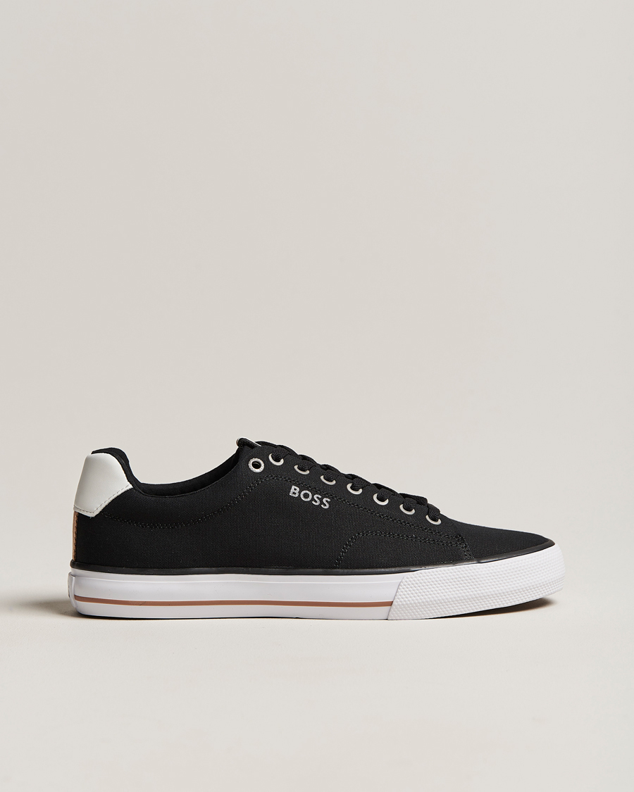 Herren | Aiden Canvas Sneaker Black | BOSS BLACK | Aiden Canvas Sneaker Black