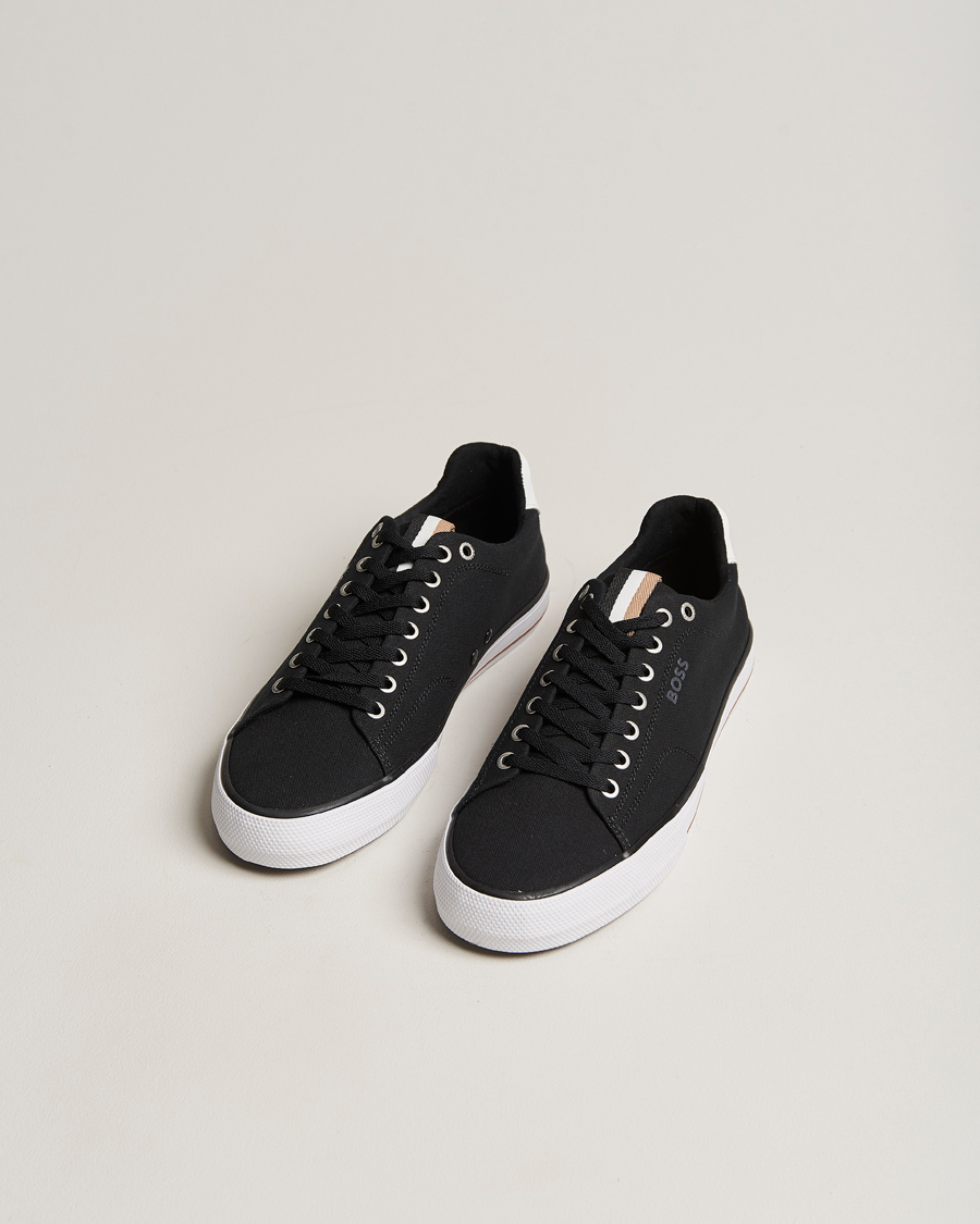 Herren | | BOSS BLACK | Aiden Canvas Sneaker Black