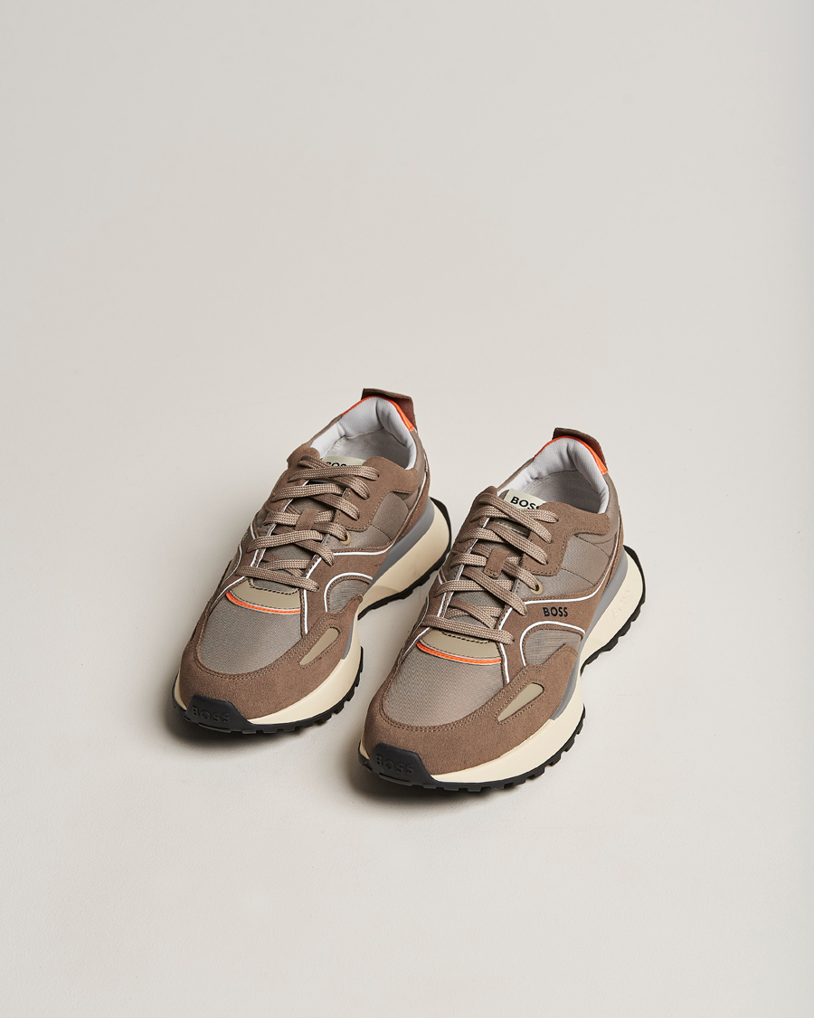 Herren | Jonah Running Sneaker Medium Beige | BOSS BLACK | Jonah Running Sneaker Medium Beige