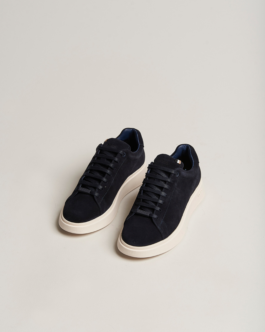 Herren | Sneaker | BOSS BLACK | Bulton Suede Sneaker Dark Blue